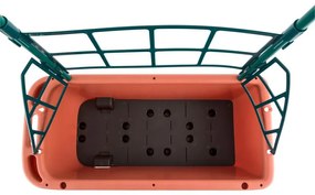 Power Planter, ghiveci 75x130x35 cm, 3 etaje, culoare cărămizie