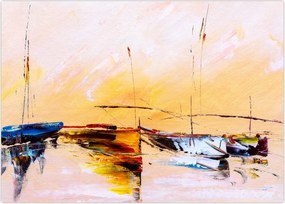 Tablou - Pictură barcă (70x50 cm)