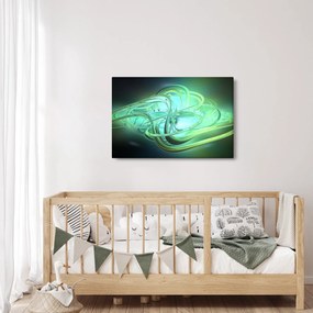 Tabloul cu abstracție verde (90x60 cm)