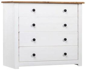 282660 vidaXL Dulap lateral, alb, 80 x 40 x 73 cm, gama pin de Panama