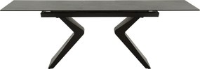 Masă extensibilă ceramică Miro Black, 180 cm/90 cm