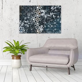 Tablou - Decorațiuni flori (90x60 cm)
