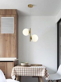 Lustra N6804-2 abajururi elegante, finisaj GOLD