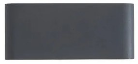 Aplica LED de perete pentru iluminat exterior, up/down, IP65 Cini grafit 17,5cm