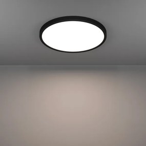 Eglo 901725 - Plafonieră LED RGBW reglabilă pentru baie FUEVA-Z LED/17,5W/230V 39,9cm IP44 neagră