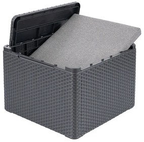 Masă cu perne Claire, grafit