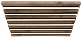 Plafoniera LED riflaj MDF cu efect de lemn HAYDEN 45x45cm