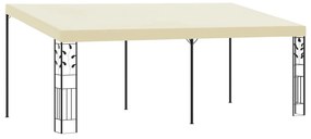 vidaXL Pavilion de perete, crem, 6 x 3 x 2,5 m