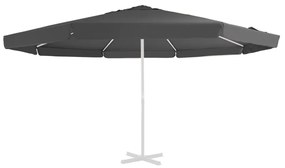 Pânză de schimb umbrelă de soare de exterior, antracit, 500 cm