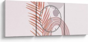 Tablou - Minimalism violet N⁰1 (cu ceas) (90x30 cm)