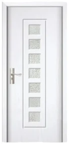 Usa Interior din MDF Novo Doors ND236, Cadru din Lemn Masiv, Geam Sablat, KIT COMPLET, Toc , Manere si balamale incluse (Culoare: Gri, Dimensiune: 60