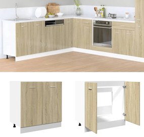 vidaXL Dulap inferior “Lyon”, stejar sonoma, 80x46x81,5 cm