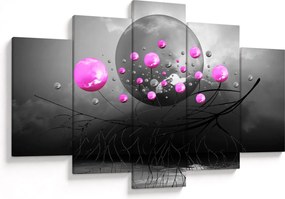 Tabloul cu bile roz (150x105 cm)