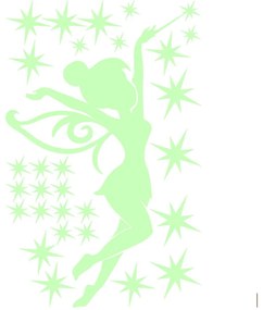 Set autocolante fosforescente Ambiance Fairytale