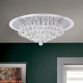 Plafoniera eleganta cristal K9 diam. 50cm Gloria DLU 2378/6/50 chrom OR