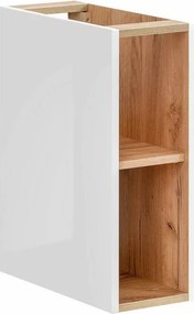 Dulap suspendat 20 cm Comad Capri stejar auriu stejar Craft si alb lucios