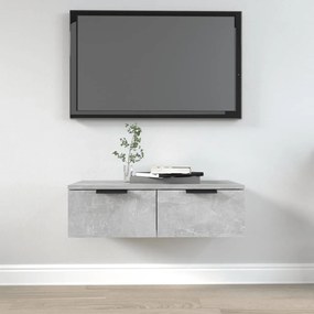 vidaXL Dulap de perete, gri beton, 68x30x20 cm, lemn compozit