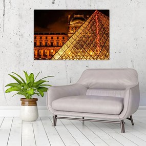 Tablou cu Louvre la Pris (90x60 cm)