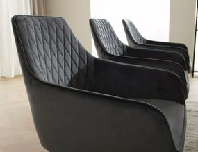 Scaun de sufragerie MARLO VELVET gri