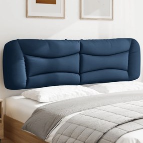 374606 vidaXL Pernă pentru tăblie de pat, albastru, 180 cm, material textil