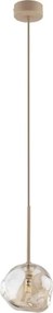 Brilagi - Lustră pe cablu VULCANO 1xG9/8W/230V Ø 15 cm bej/bej fumuriu