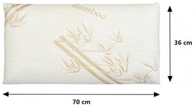JAKS Pernă ortopedică termoplastică din bambus cu memorie 70 x 36 cm