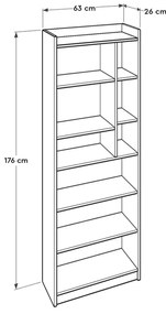 Raft Madobo 1 (stejar sonoma + alb) . 1092964