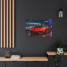 Tablou Canvas Orange Lambourghini 120x80 cm