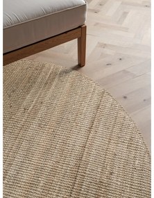 Covor taupe rotund din iută ø 160 cm Bouclé Jaipur – Hanse Home