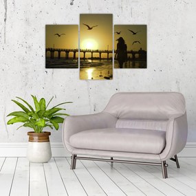 Tablou - Plimbare pe plajă (90x60 cm)