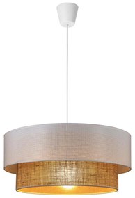 Pendul pe cablu BORHO 1xE27/60W/230V alb/iută