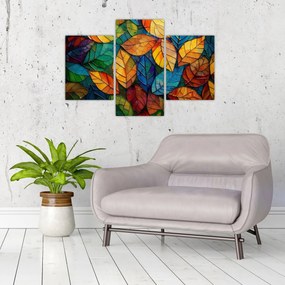 Tablou - Mozaic din frunze (90x60 cm)