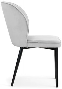 Scaun tapitat Aine gri/negru h87 cm