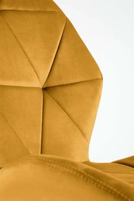 Scaun K453 velvet mustariu