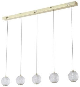 Lustra cu 5 pendule LED design modern decorativ Allure
