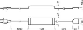 Osram - Bandă LED reglabilă FLEX ACOUSTIC 2,6m LED/29W/230V + DO