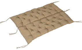 Outsunny Pernă matras pentru șezut și spătar pentru bancă de grădină balansoar canapea 3 locuri mare confort 150 x 98 x 8 cm kaki deschis | Aosom Romania