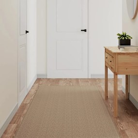 vidaXL Covor traversă aspect sisal, nisipiu, 80x150 cm