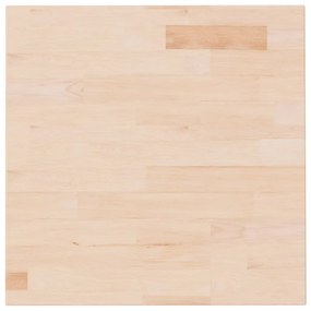 Blat de masa patrat, 50x50x2,5 cm, lemn masiv stejar netratat