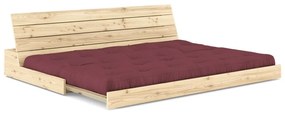 Canapea burgundy extensibilă 196 cm Base – Karup Design