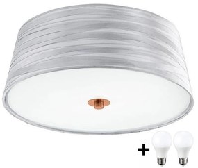 Plafonieră LED Eglo 32111 FONSEA 1 2xE27/9W/230V argintiu/cupru