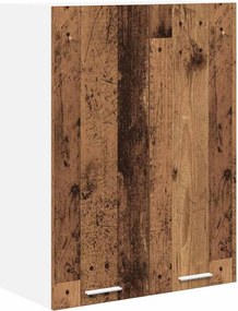 vidaXL Dulap suspendat cu ușă Lemn vechi 60 x 31 x 80 cm Lemn compozit
