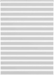 vidaXL Jaluzea tip zebra gri deschis lățime țesătură 155,9cm poliester