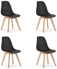 Set 4 Scaune Bucatarie/Dining Kepps Negre