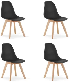 Set 4 Scaune Bucatarie/Dining Kepps Negre