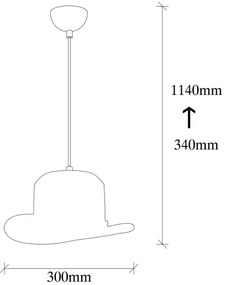 Lustră pe cablu SIVANI 1xE27/100W/230V