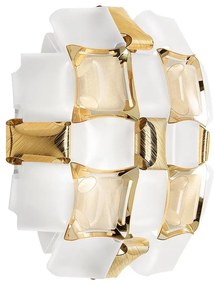 Aplica perete design modern geometric Mida White-Gold