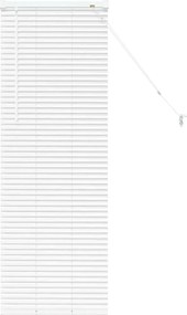 vidaXL Jaluzele venetiene Manual Alb 130 x 40 cm Aluminiu