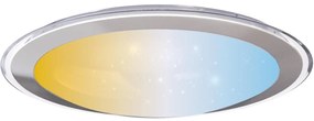 Aigostar - Plafonieră LED dimabilă 30W, 230V, 2700-6500K, Ø 42,9 cm, crom, cu telecomandă