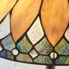 Endon 112183 - Lampă de masă Tiffany BROOKLYN 2xE14/10W/230V Ø 40 cm
